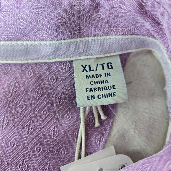 Tommy Bahama Micro Diamond Silk Short Sleeve Button Up Shirt Size XL NWT - Picture 5 of 9